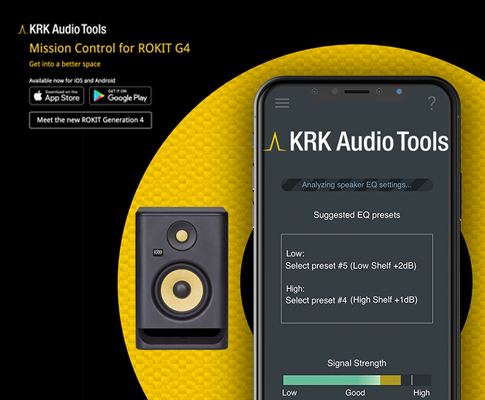 KRK Audio Tools app 现已登录安卓及 iOS 平台