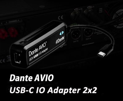 Dante AVIO USBC IO Adapter 2x2
