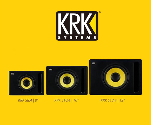 KRK 发布新一代低音音箱系列 S8.4、S10.4 和 S12.4